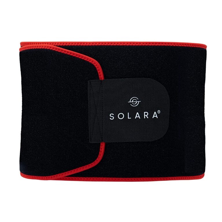 SOLARA Waist Slimming Belt – Sweat Belt for Men and Women, Belly Fat Reducer, Tummy Trimmer, Fat Burner, Sauna Belt | Mobile App With eBooks and 50 Plus Videos