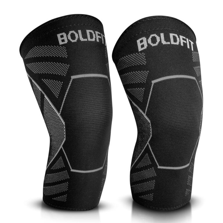 Boldfit Knee Caps For Women & Men Knee Support For Men Knee Cap For Men Knee Pain Knee Support For Women Knee Brace For Knee Pain Relief Products Knee Guard Knee Belt Knee Pads For Women – Grey L