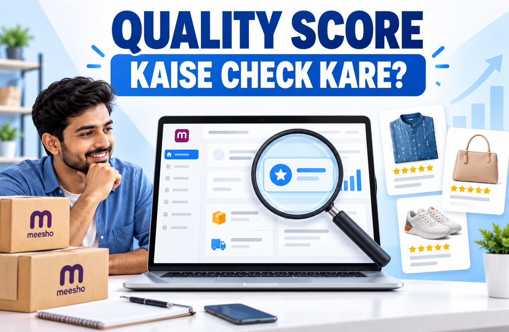 Meesho Product Quality Score Kaise Check Kare, How to check product quality score, meesho account growth, meesho account block